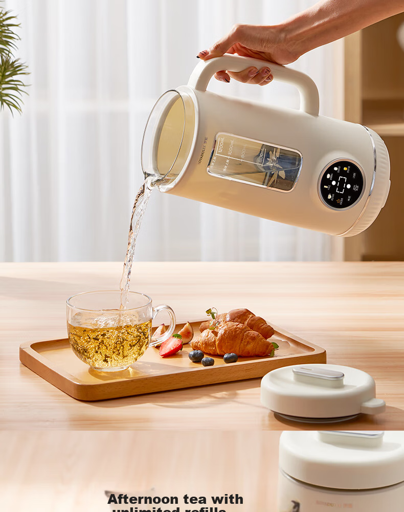 ROYALTY LINE 1.2L Soy Milk and Blender Machine, Household 2-3 Person, Noise Reduction, 16-Blade Fully Automatic Timer, No Soaking, No Filtering, Multifunctional Baby Food Processor, Compact Food Proce 11