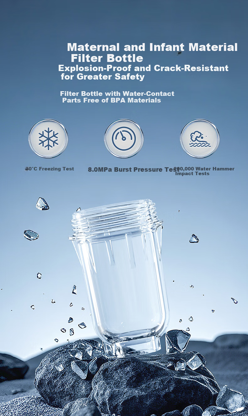 XiaoZhi Pre-Filter 6.7T/H Backwash 40 Micron High-Flow Whole House Water Filter QJ01 11