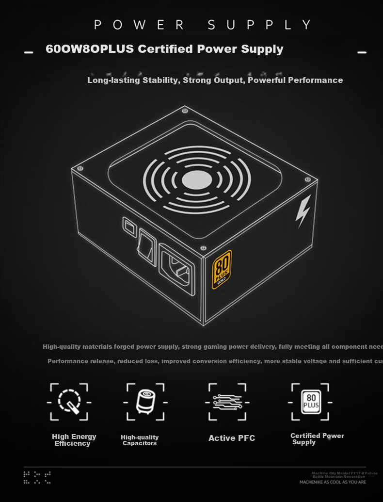 MACHENIKE Dawn High-Performance Gaming Desktop Computer (I7-14700KF, 32GB DDR5, 1TB SSD, RTX5070Ti, 360mm Liquid Cooling) 13