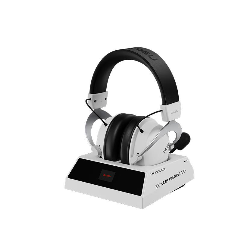 DAREU A3max Gaming Headset Over-Ear Dual-Mode Wireless Headphones Delta Operation Esports PC Headset FPS Battle Royale Magnetic Charging Dock 7.1 Channel Black White
