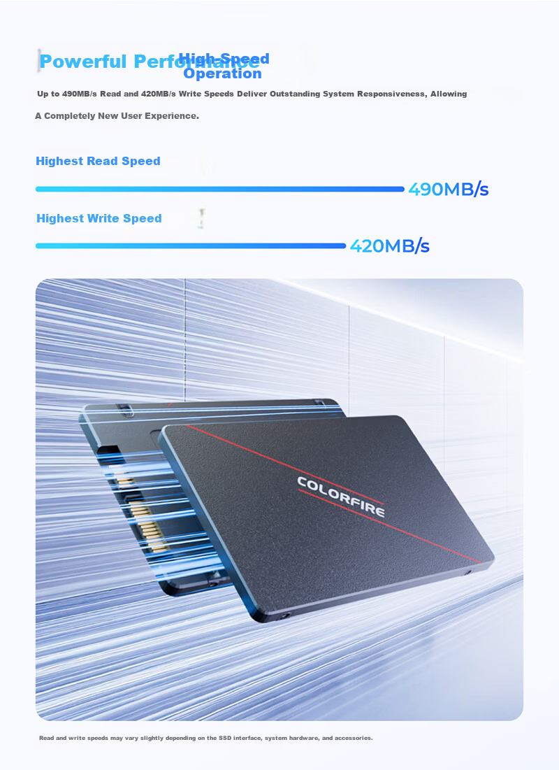Colorful 120GB SSD Solid State Drive, SATA 3.0 Interface, Lifen CF300 Series, Best-Selling Model 2