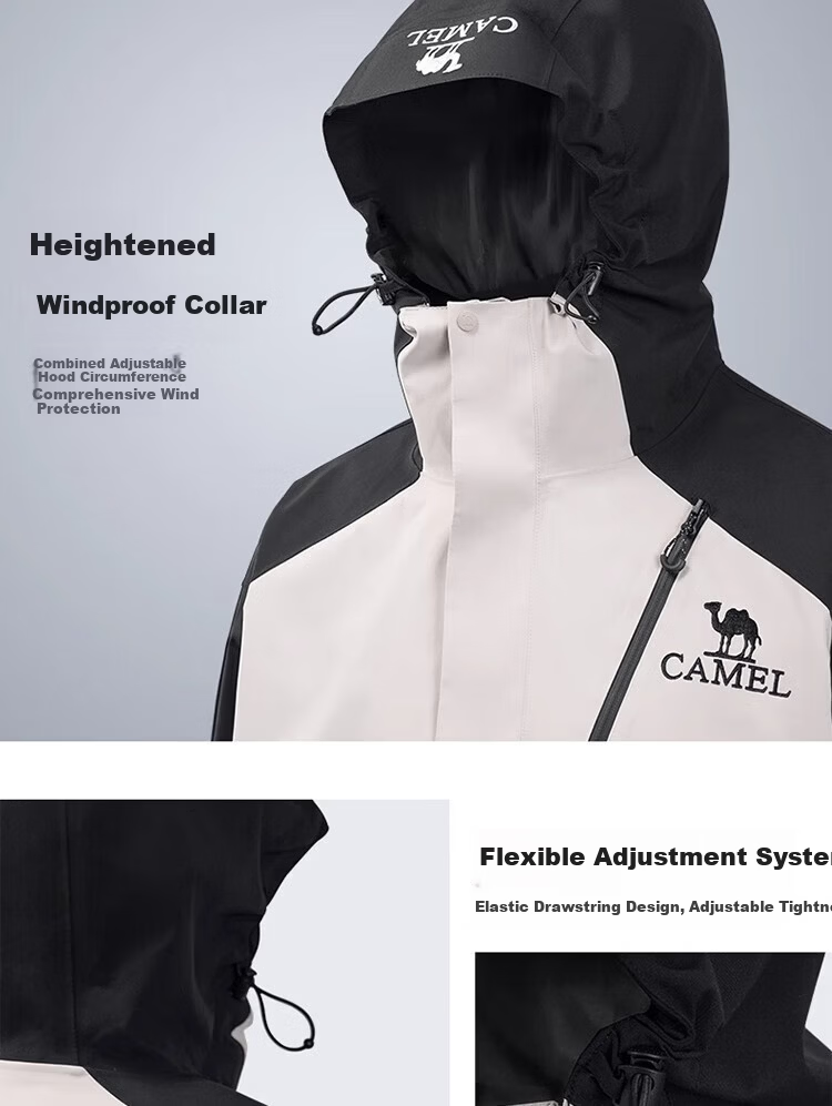 CAMEL [King Armor] Outdoor 3-in-1 Windproof Jacket Unisex New Mountaineering Coat 19