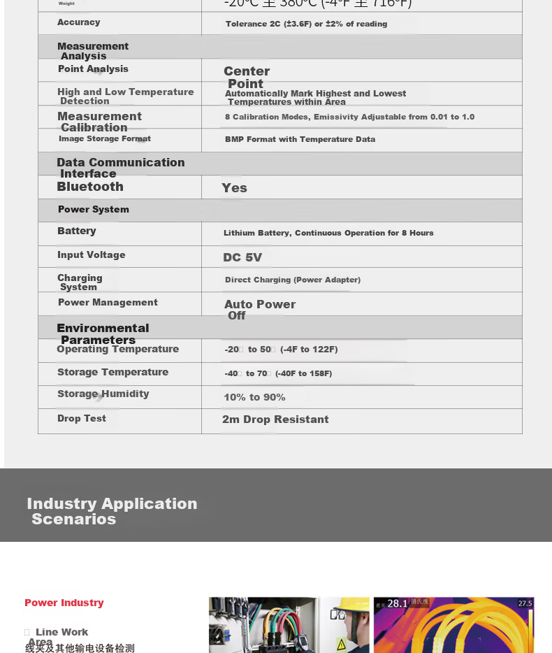 CEM DT-982H High-Definition Infrared Thermal Imager Industrial Thermal Camera for Power Fault Detection And Underfloor Heating Inspectio 12