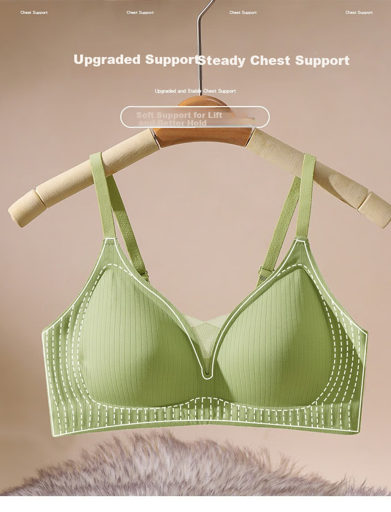 GRACEWELL Seamless Nude Sensation Women's Small Bust Push-Up Bra Anti-Sagging Side Support Anti-Expansion Lift Thin Autumn Winter Edition 10