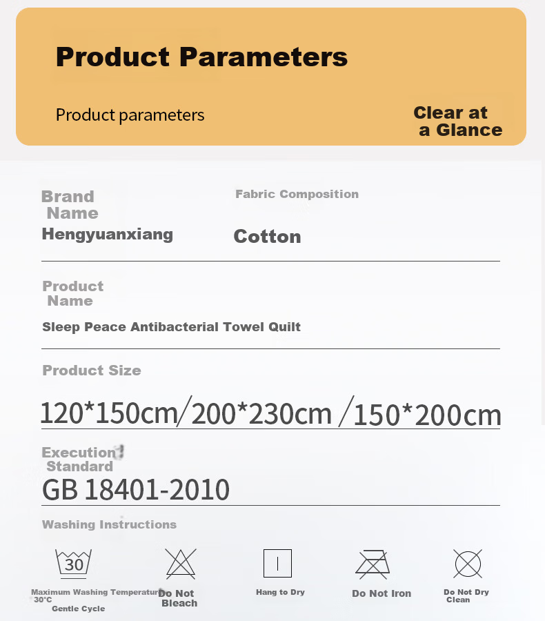 Hengyuanxiang Pure Cotton A-Class Antibacterial Six-Layer Gauze Cotton Blanket Thickened Air Conditioning Quilt 2.1 Jin Sleep Peacefully 10