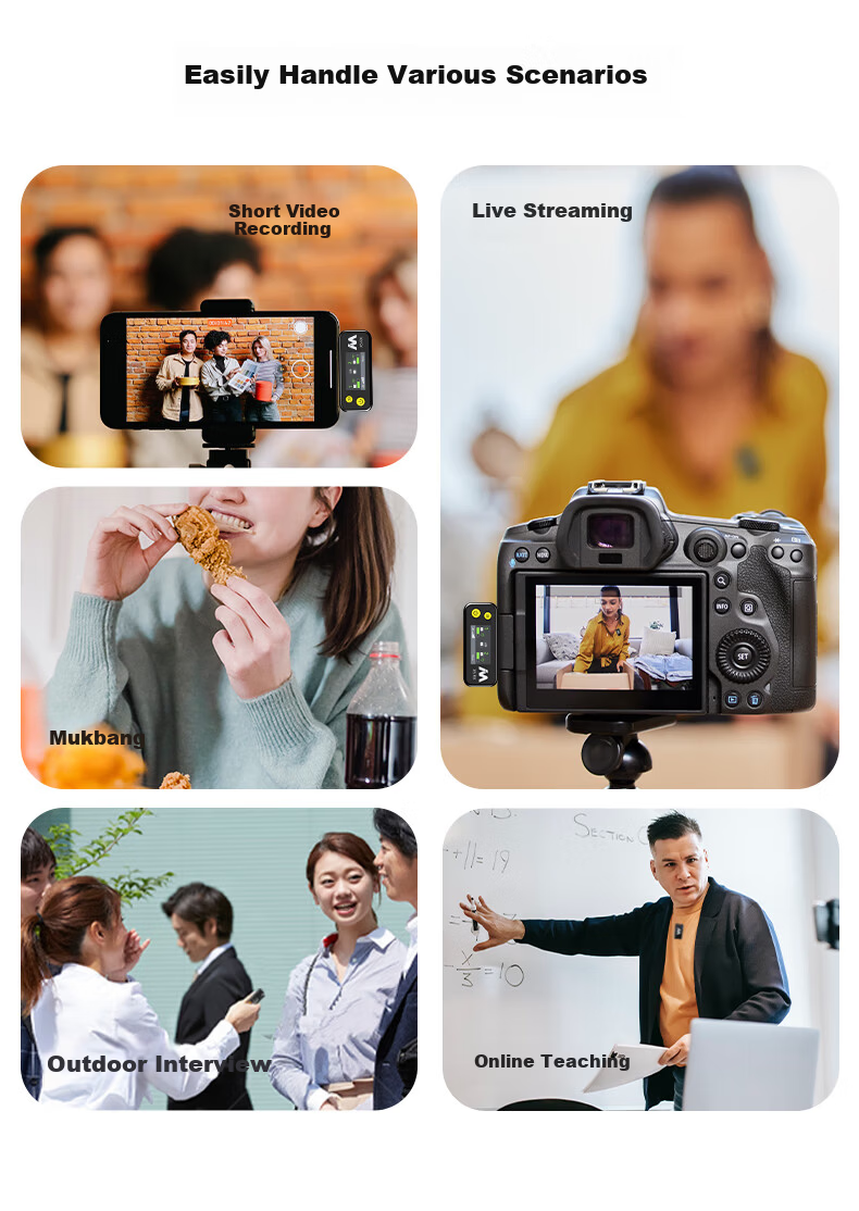 Mailada X5MS Charging Case, Wireless Lavalier Microphone, Mobile Phone And Computer Live Streaming Audio Capture, Short Video Vlog Recording, Speaker, Small Bee Camera, Noise Reduction Microphone 3