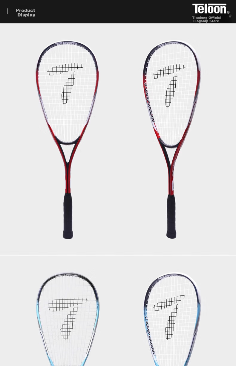 Teloon (Teloon) Squash Racket Beginner Entry Set Carbon Aluminum Detachable Racket TOUR170 6