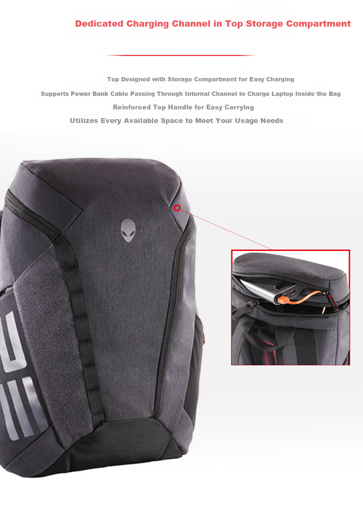 Alienware AW5625P Gaming Backpack, High-Capacity Backpack with Multiple Energy Sources, Versatile Laptop Backpack, Gaming Backpack 3