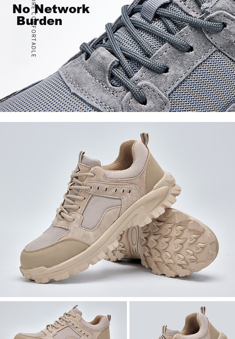 Dinggu Men's Labor Protection Shoes Gray Four-Season Anti-Smash Anti-Puncture Rubber Sole Comfortable JD1176hui37 11