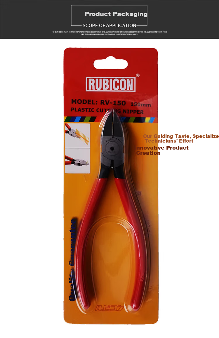 RUBICON Imported Water Mouth Pliers Diagonal Cutting Pliers Electrician Wire Cutter Offset Pliers 6 Inch RV-150A 5