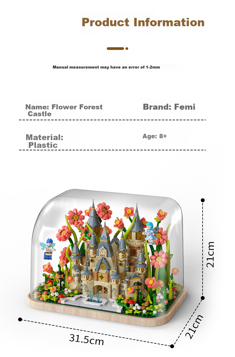 Feimi (Femibox) Compatible with LEGO Children's Building Blocks Toy, Birthday Gift for Boys And Girls, Fuyu Building Block Vase S2261 11