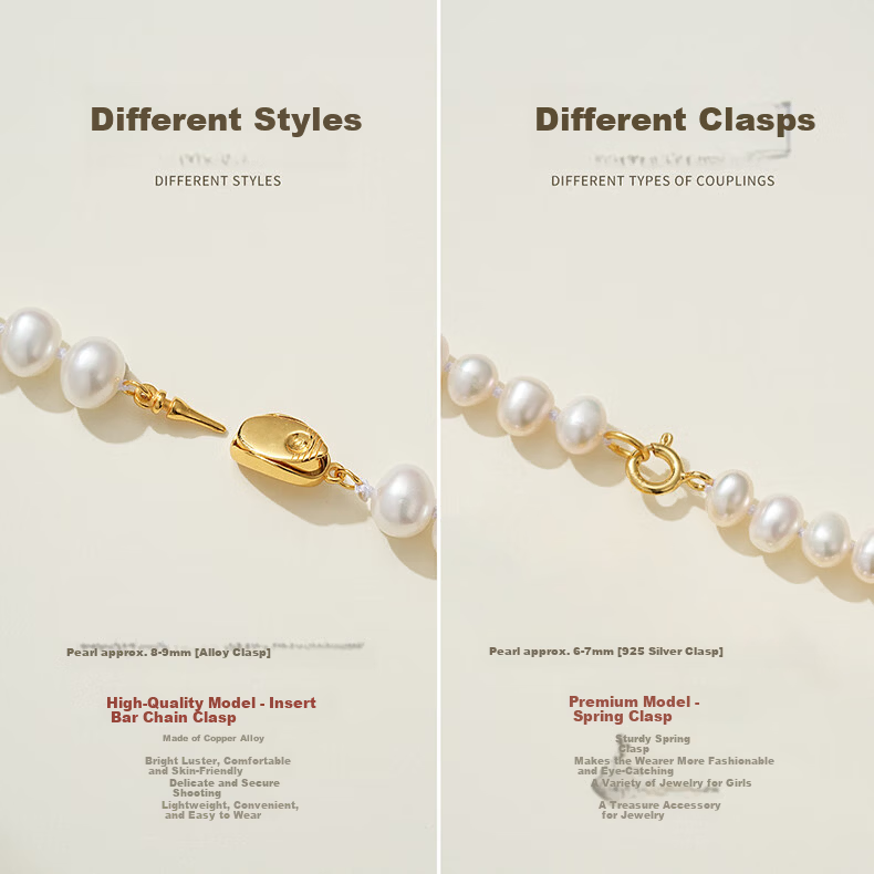 Qike Natural Pearl Necklace with Peace Buckle And Hetian Jade Pendant, Authentic Practical Gift for Wife Or Girlfriend on Valentine's Day 17