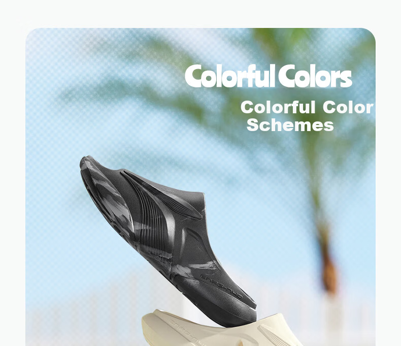 361° Men's Slippers Feibiao Summer Beach Outdoor Water Shoes Comfortable Soft Elastic Sports Slippers 672621110-5 20