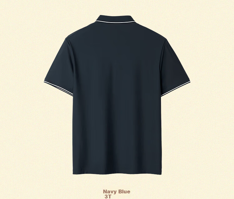 HLA Short-Sleeve Polo Shirt for Men, New Year of The Tiger Design, Dunhuang Non-Iron Short Sleeve, Summer Father's Day Gift 7