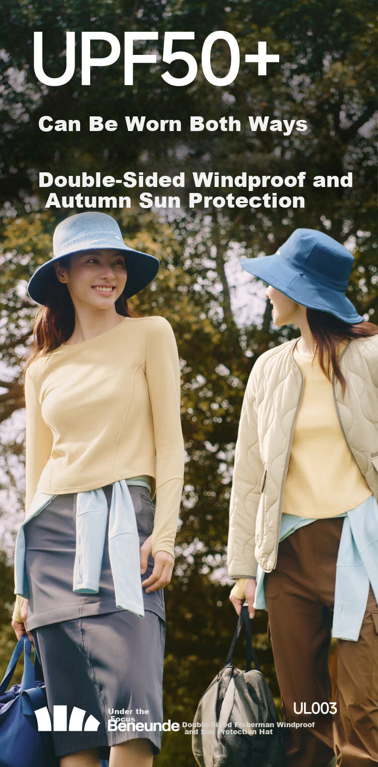 Beneunder Sun Hat for Women, Breathable Fisherman Hat, UV Protection Hat, Fishing Cap, Hiking Cap, Sun Hat for Men, Anti-UV 31