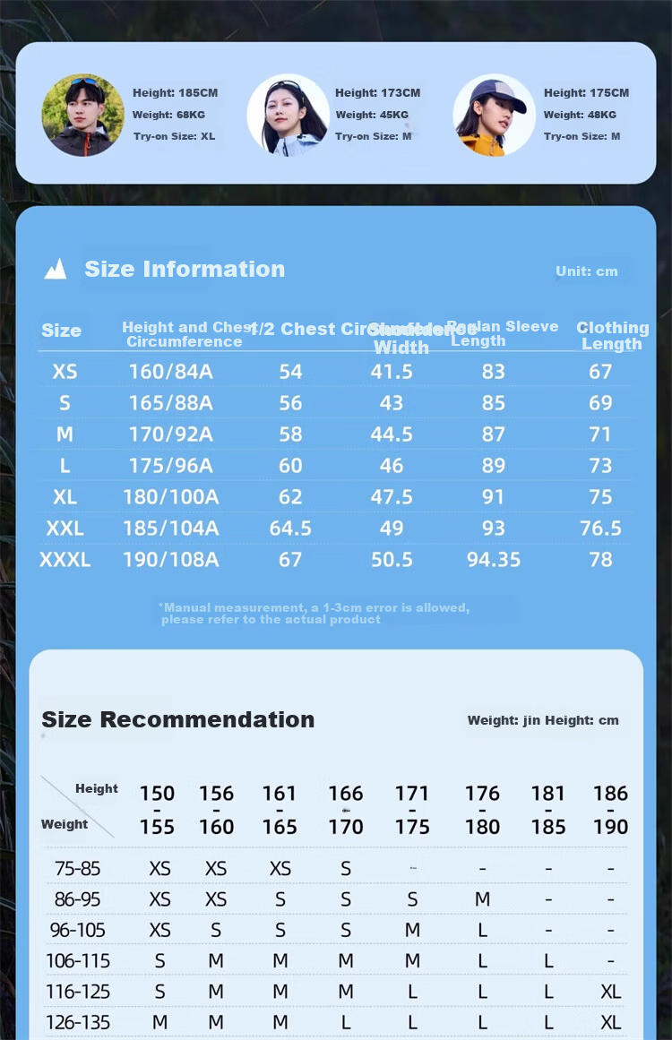 CAMEL Xunye Panda Functional Jacket Unisex Outdoor Mountaineering Coat 31114 Guiyue Blue S 7