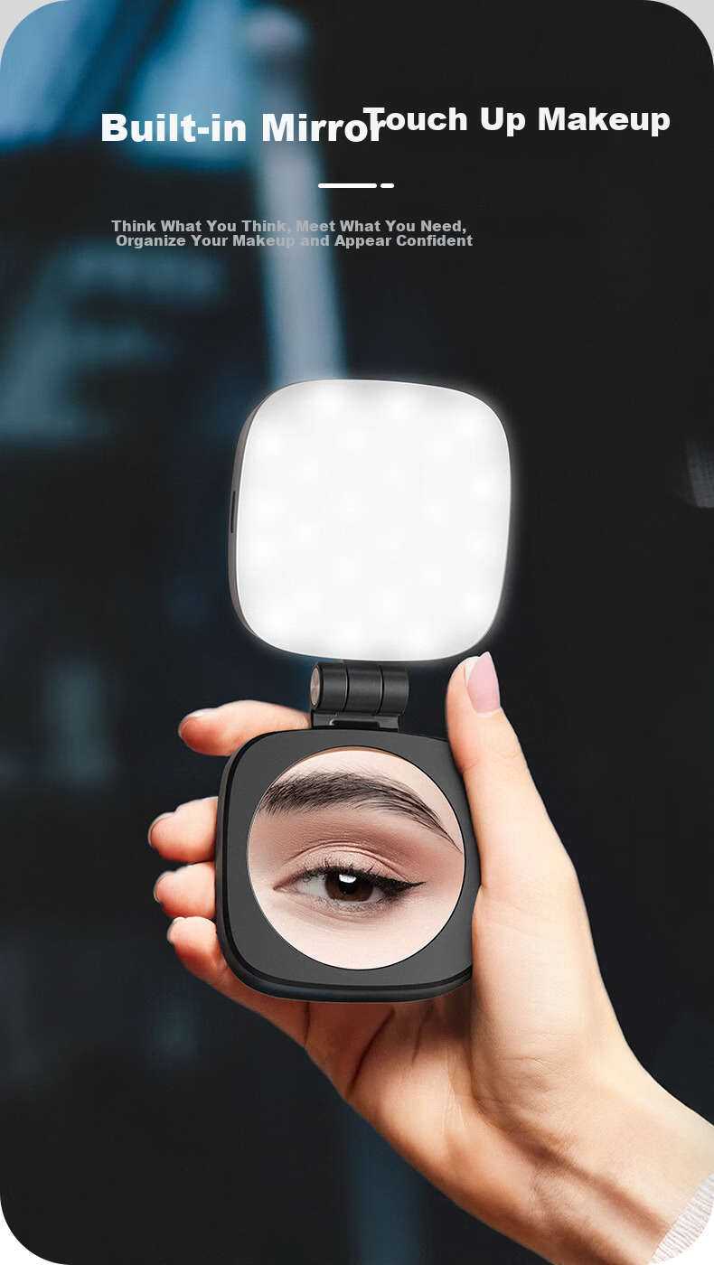 NEEWER RGB Magnetic Full-Color Portable LED Pocket Bi-Color Temperature Fill Light for Mobile Phones Live Streaming Photography Light for Mirrorless Cameras Flash Indoor Portrait Constant Light 12
