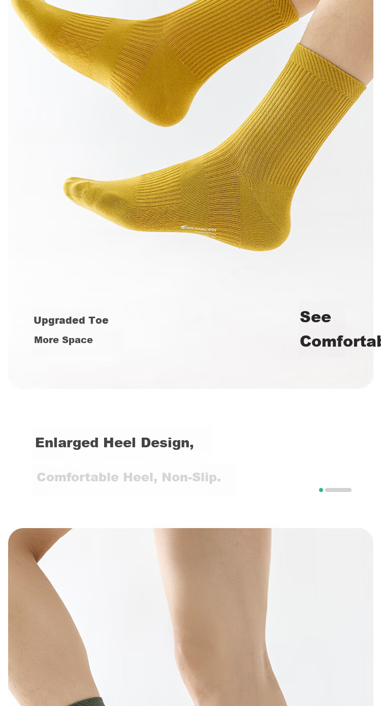 Qinxiangjian [Wang Chuqin] Pure Cotton Mesh Socks Antibacterial Odor-Resistant Breathable Sweat-Absorbing 7A High Tube Men's Socks 8