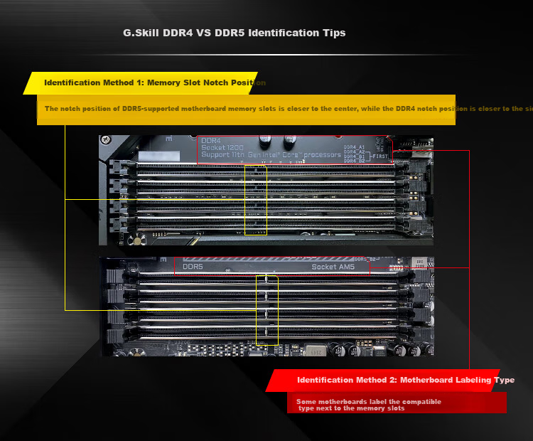G.SKILL Trident Z5 DDR5 16GB (1x16GB) 6000MHz Desktop Memory - Flame Blade (Dark Night Black) / C36 2