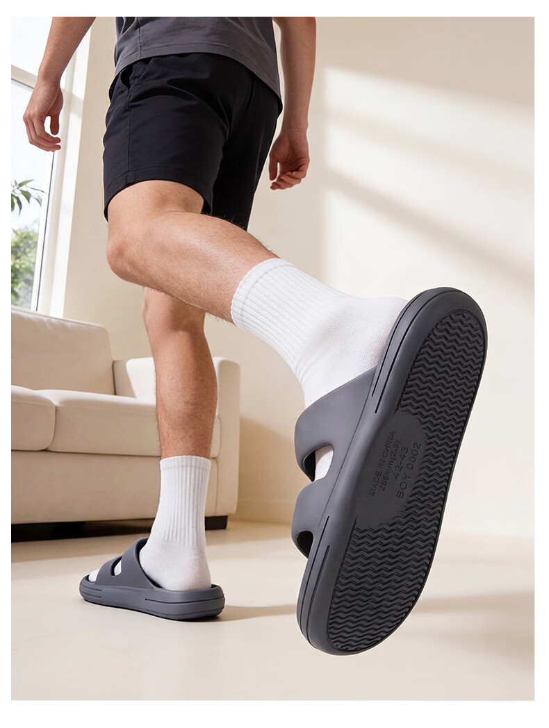 Beidouyang Men's Summer Slippers Outdoor Indoor Home Bath Non-slip Thick Soft Sole Pink Size 38-39 10