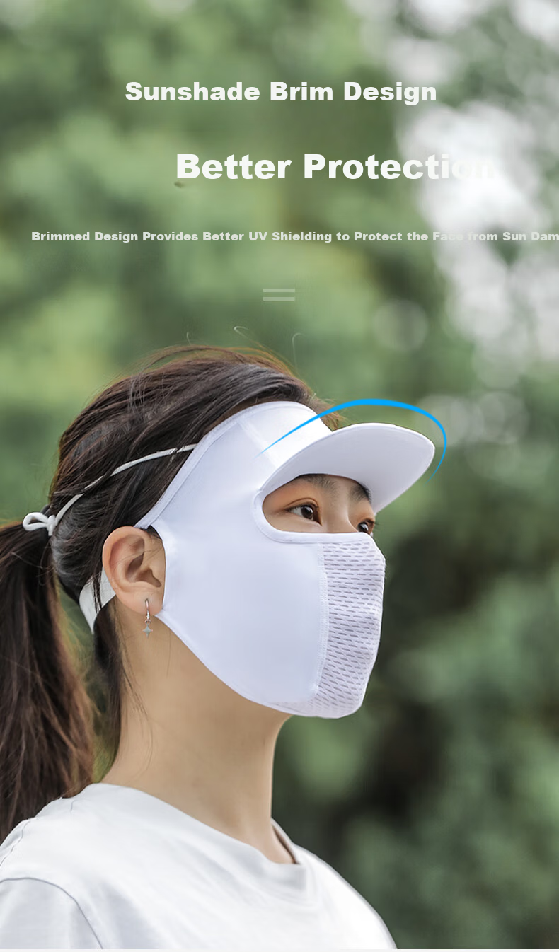 Captain Tas Ice Silk Face Mask Unisex Summer Sun Protection Full Face Windproof Breathable Cycling Outdoor Riding Gear 7