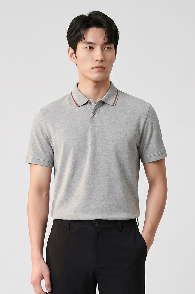 G2000 Multi-Color Cotton Pique Color-Block Collar Short Sleeve Polo Shirt Men 2026 Spring Summer Mall Edition 2