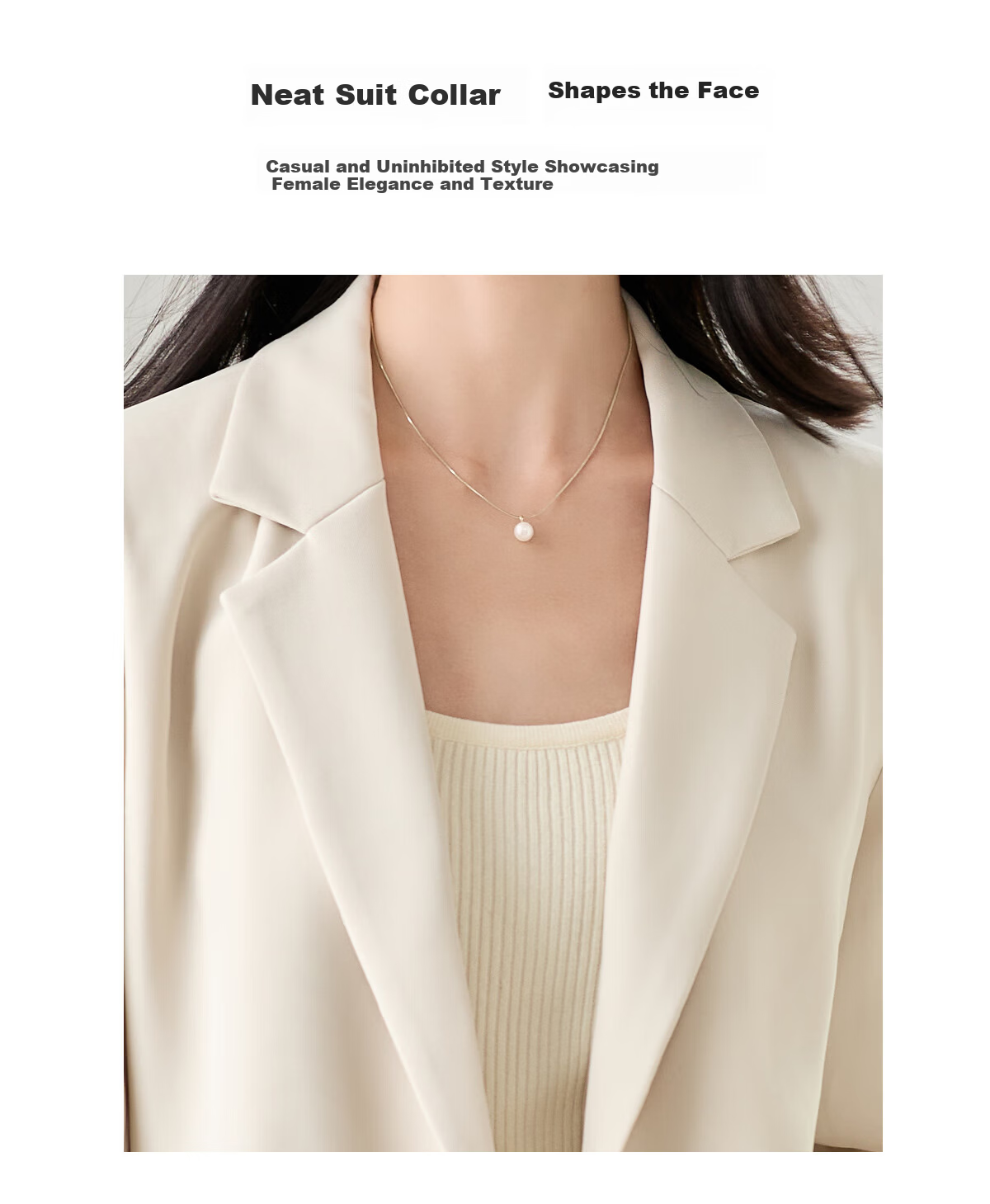 Chushen Spring Autumn Women's Blazer Double-Breasted High-End Fashion Versatile Commuter Jacket S143U6011 4