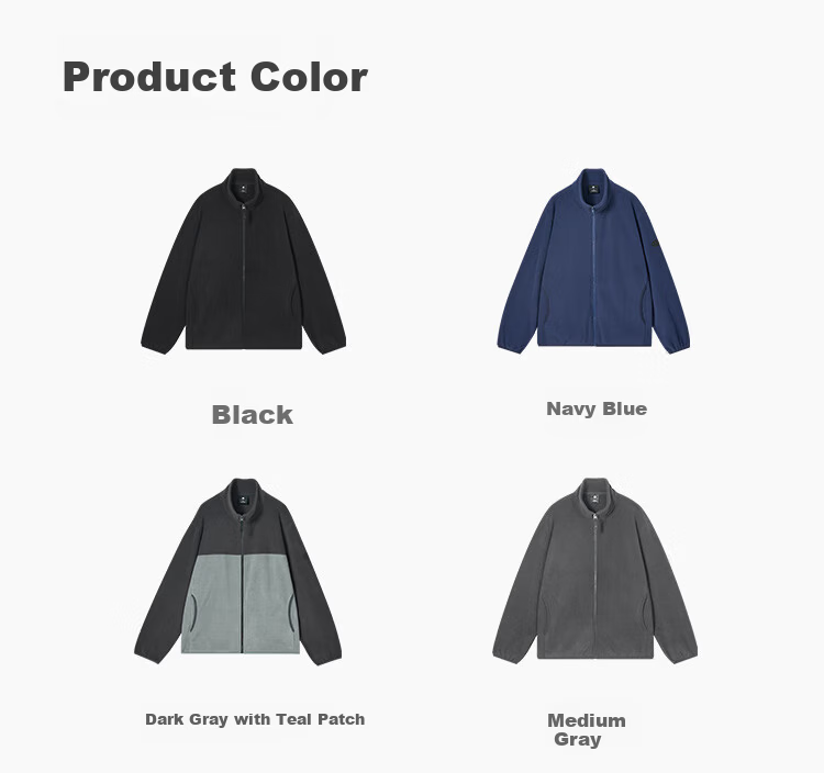 JD Jingzao Men's Jacket Fleece Lined Winter Thickened Black M 16