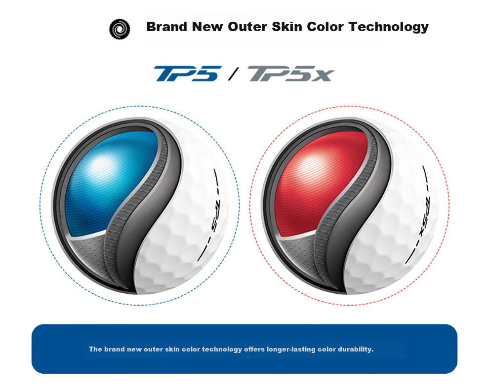 Taylormade TP5 3.0 Golf Balls 5-Layer Practice and Tour Professional White 12-Pack 7