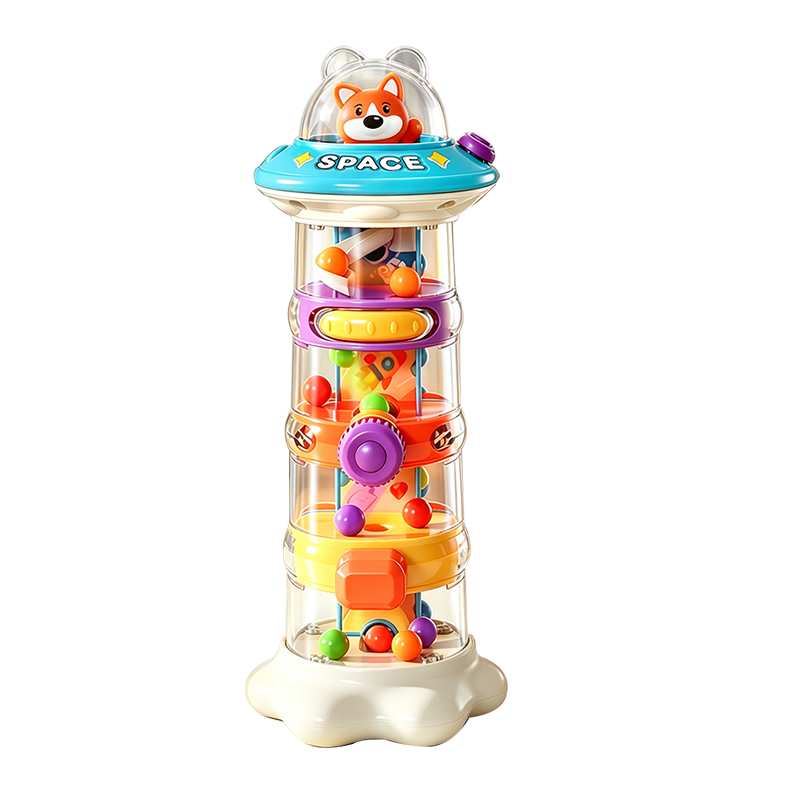 Kakabeier Infant Educational Toy UFO Challenge Tower 0-3 Years Old Baby Birthday and Full Moon Gift Outdoor Soothing Device