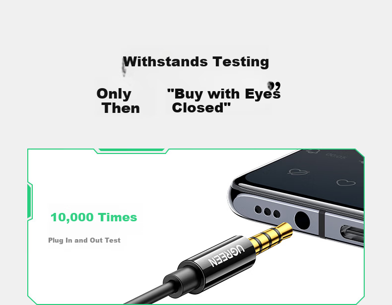 Ugreen Wired In-Ear Earphones 3.5mm Jack Gaming Music Headset with Mic Compatible with iPhone Huawei Xiaomi Oppo 13