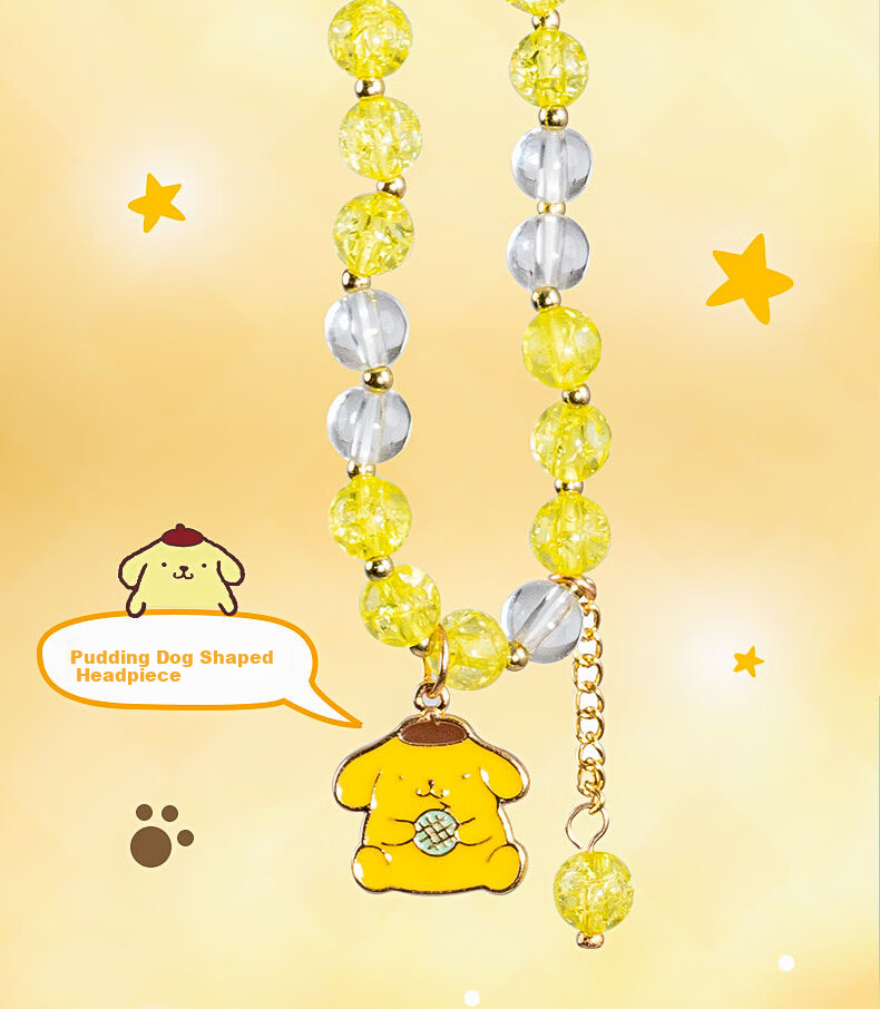 KUROMI Sanrio Bracelet Authentic Children's Beaded Jewelry for Girls Ages 7-14 Birthday Gift 8