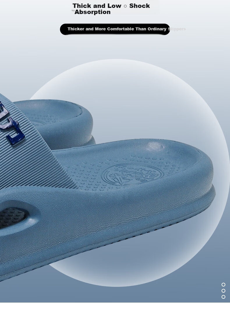 Warrior Sports Fashion Men's Slippers Indoor and Outdoor Versatile Outdoor Soft Elastic Sports Men's Beach Sandals HL0183 Gray Blue Size 39 4