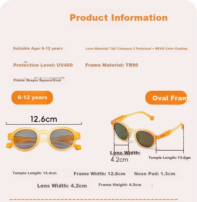 Kigo [Shen Yue Same Style] 2025 Polarized Outdoor UV Protection Kids Sunglasses Zebra White (6-12 Years) 35