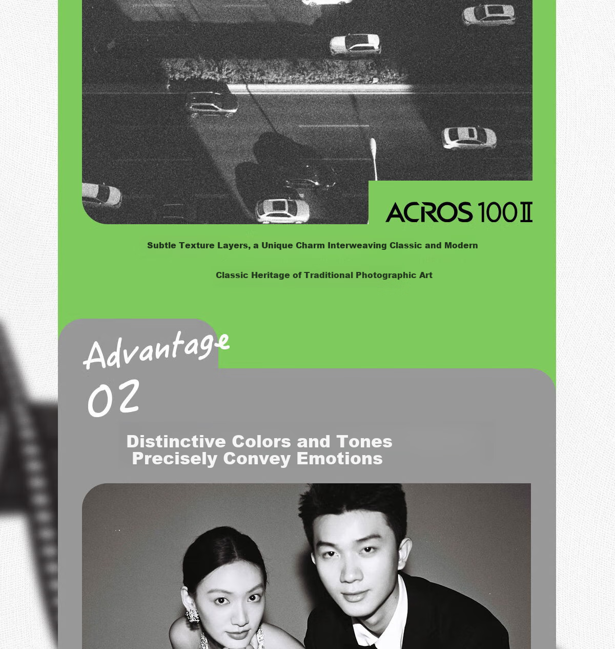 FUJIFILM ACROS 100 II 35mm Black and White Negative Film 100 ISO Black and White Film 9