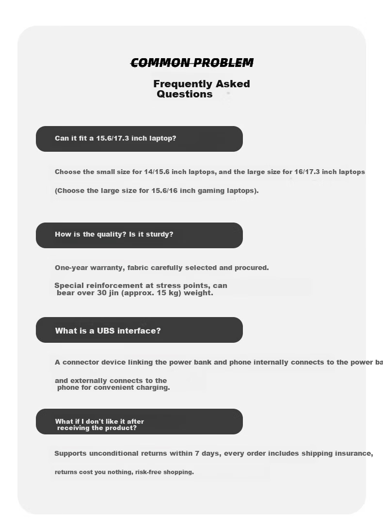 JINSHIWQ Backpack Unisex Laptop Bag Business Notebook Bag 14/15.6/17.3 Inch Large Capacity School Bag for College Students 2