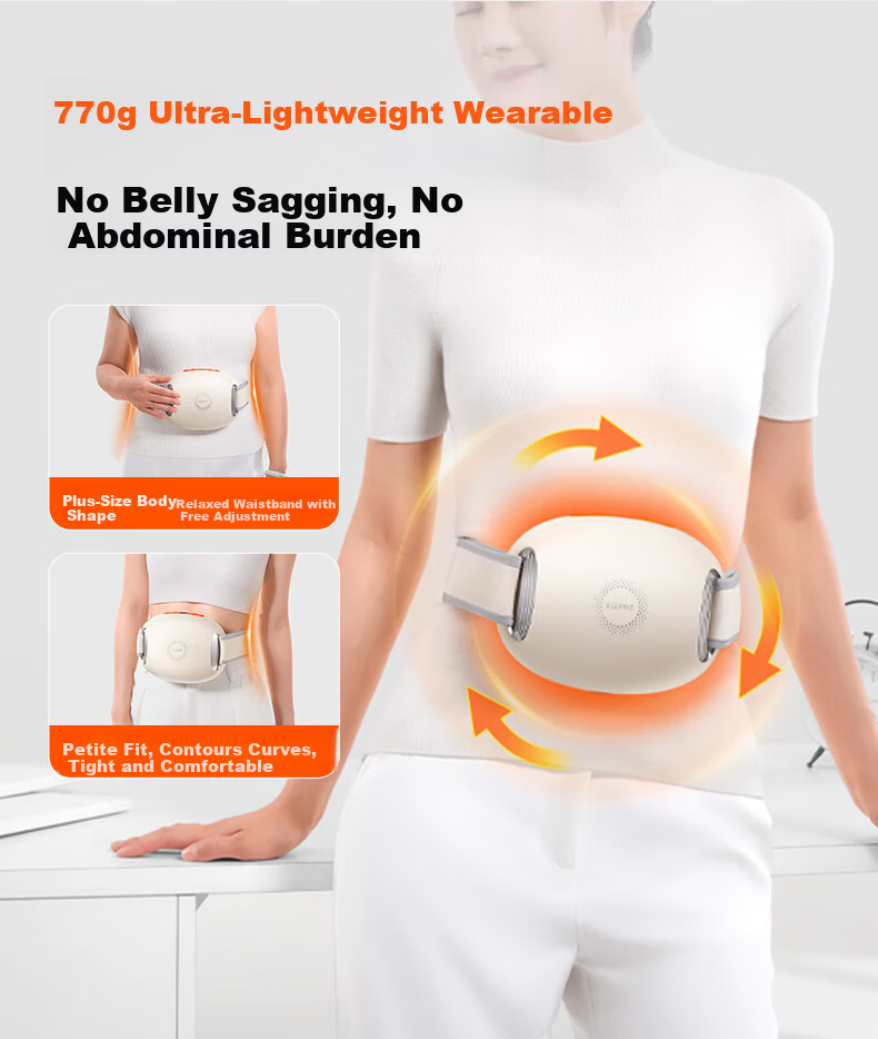 Kepufei Abdominal Massage Device Heated Belly Massager Constipation Relief Automatic Intestinal Peristalsis Promoter Warm Uterus Waist Belt Gift for Mom Girlfriend Mother's Day 19