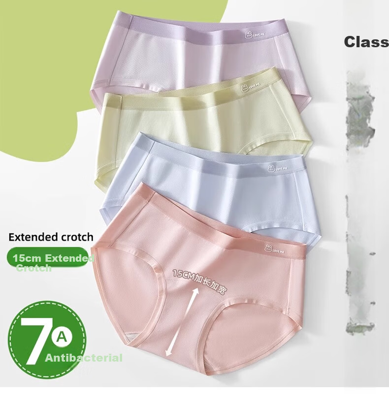 Dingguagua Girls' Seamless Underwear for Children And Teens, Antibacterial Triangle Panties for School-Age Girls Aged 10 to 14 during Puberty 20