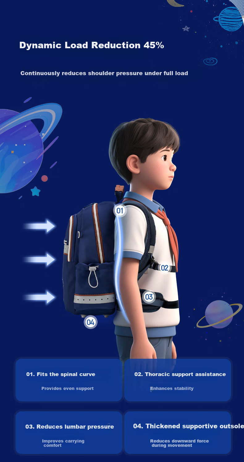 Samsonite Disney TU7 Antibacterial Lightweight Large Capacity Backpack for Boys Grades 1-5 3