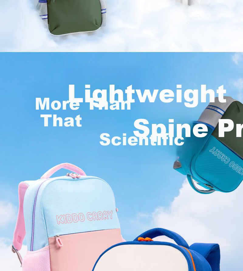 M&G Ultra-Light Spine Protection Primary School Backpack Large Capacity Lightweight Dual Shoulder Travel Bag for Grades 3-6 Retro Green 2