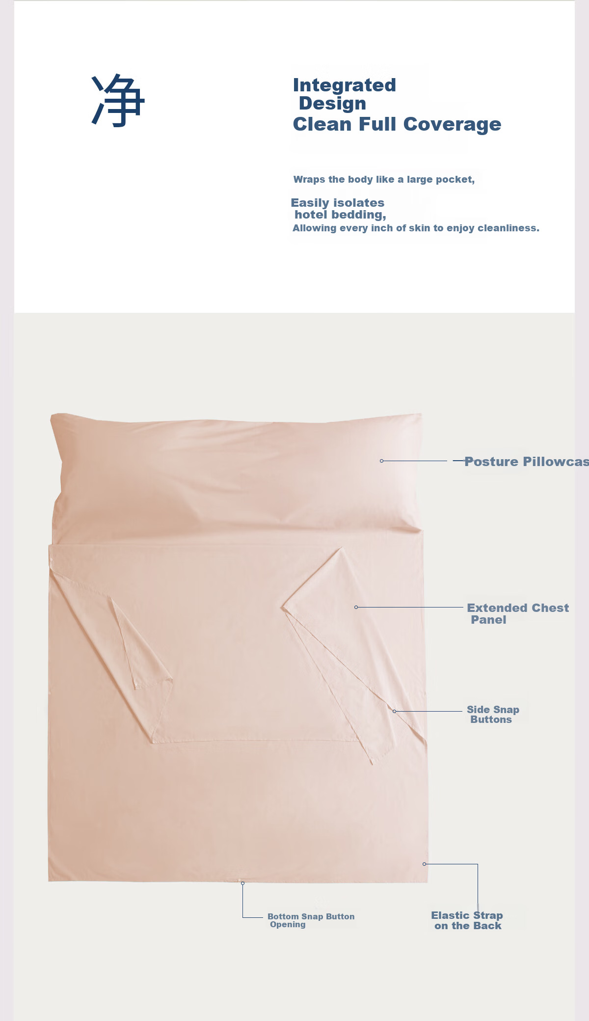 MIDO HOUSE Mingdu 60-Count Cotton Hotel Anti-Dirt Sleeping Bag Travel Sheet Duvet Cover Portable Travel Sleep Bag Bìshān Green 190*210cm 22