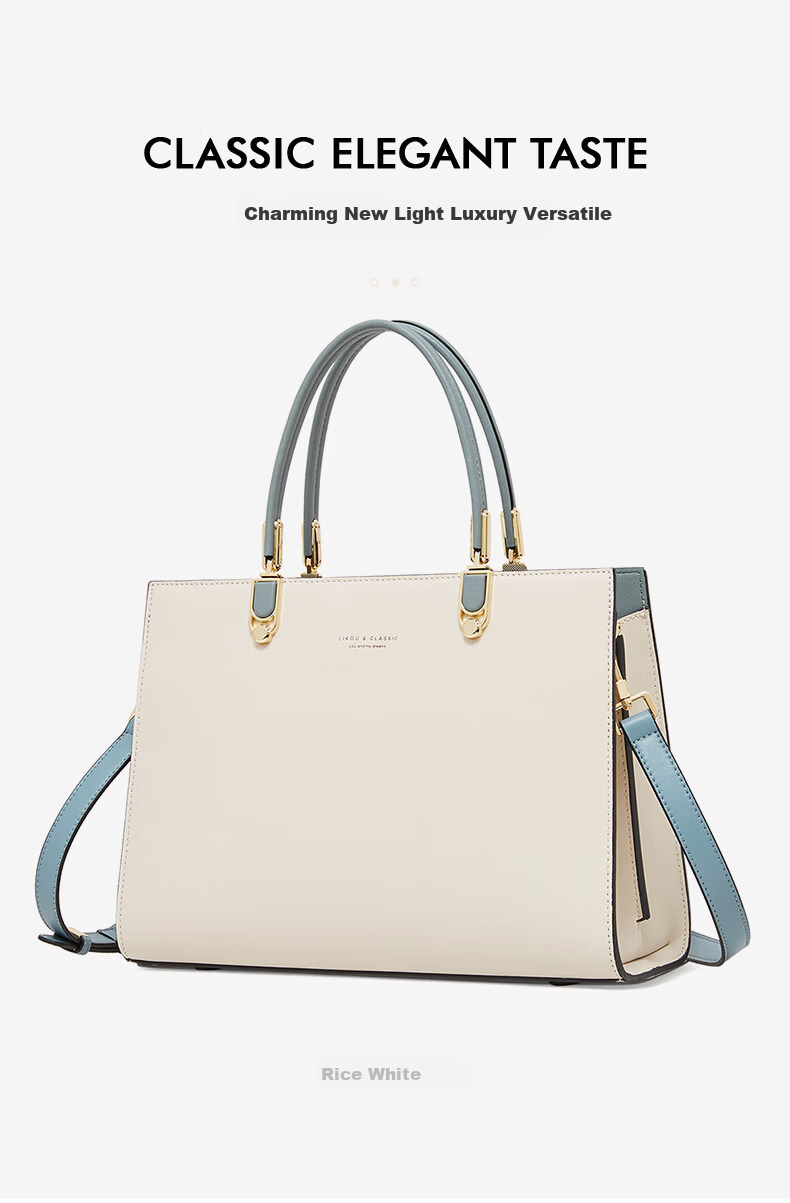 Geshiman Women's Minimalist Shoulder Crossbody Bag Large Capacity Commuter Mom Bag Birthday Gift 7231 Beige 1