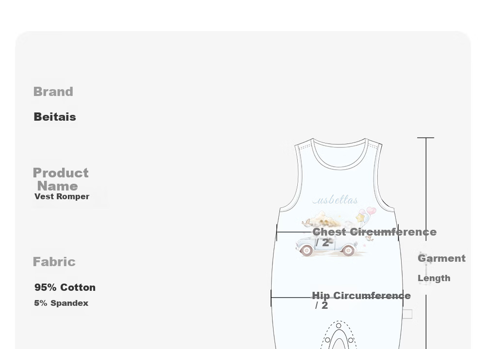 Betis Baby Clothes 2026 New Summer Thin Sleeveless Unisex Infant Romper Newborn Homewear 28