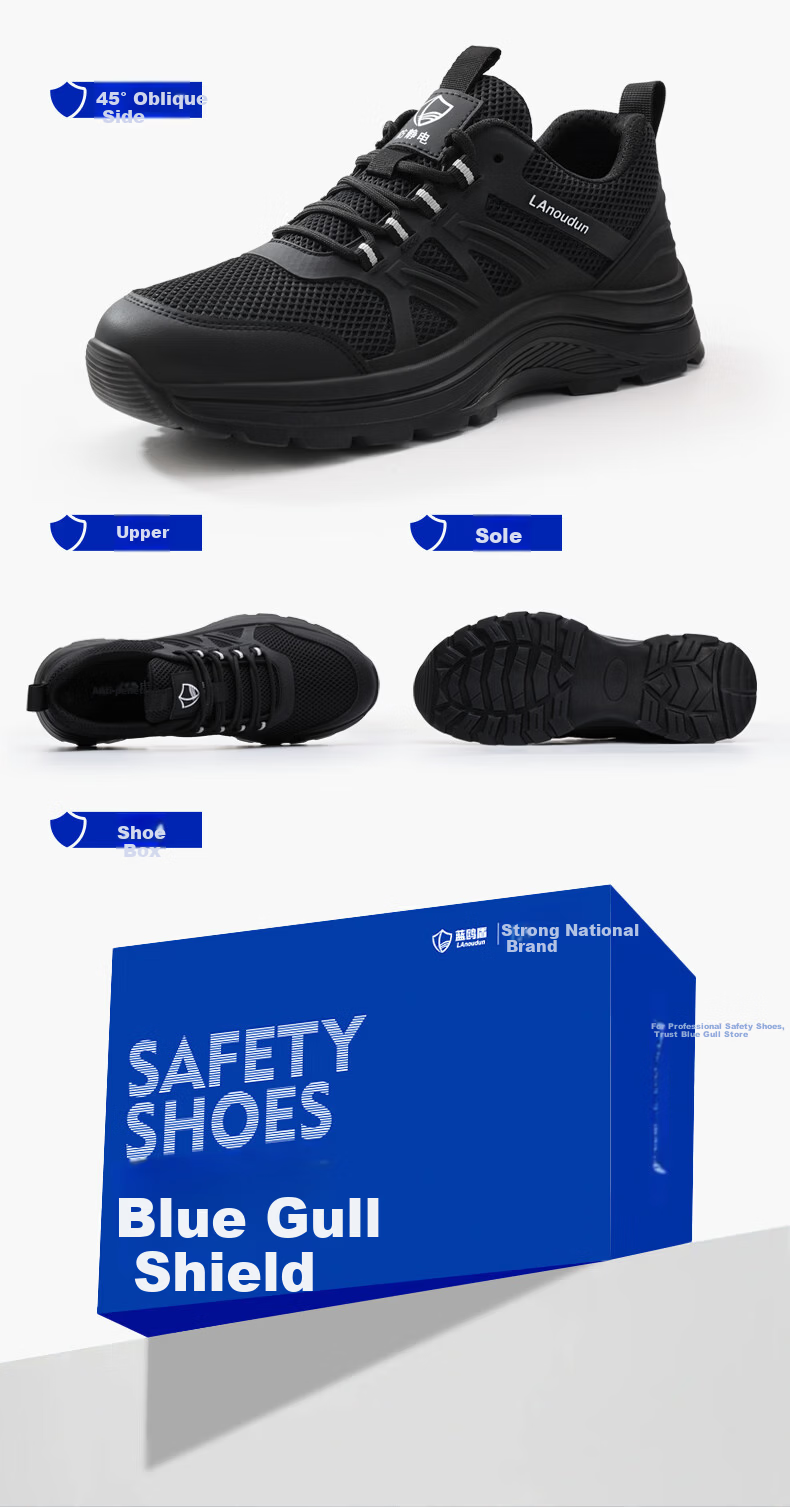 BlueOwl Shield Anti-Static Shoes Unisex Gas Station Summer Breathable Lightweight Non-Slip Wear-Resistant Safety Work Shoes D289TBA 42 18
