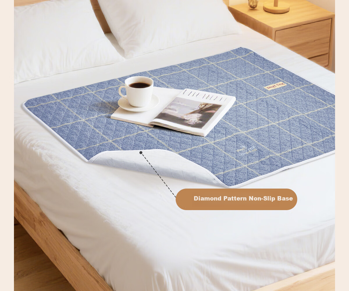 Anke New Waterproof Washable Urine Pad Upgraded Non-Slip Thickened Breathable Adult Elderly Care Mat 70*90cm 11