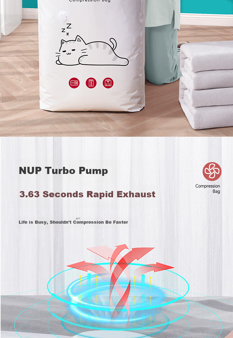 Antu Vacuum Compression Storage Bags for Clothes with Electric Pump, Air Extraction Bags for Quilt, Cotton Quilt, Down Jacket Sealing and Packing Bags 16