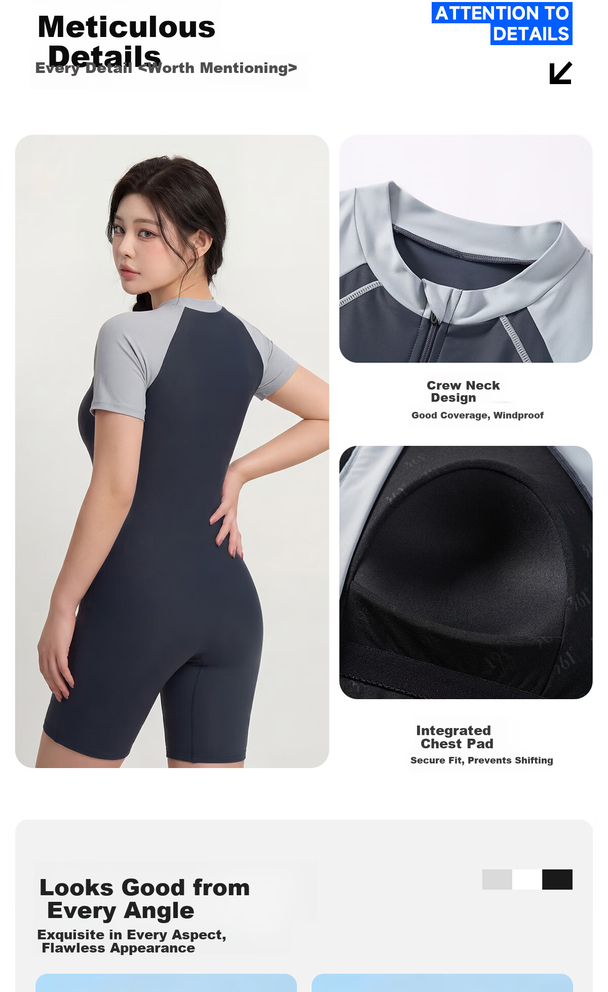 361° Women's Plus Size Premium 2026 New Racing One-Piece Swimsuit Slimming Ladies Swimwear for Swimming Pool 9