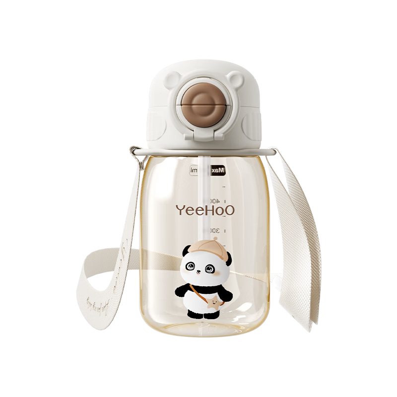 YEEHOO Kids Water Bottle Baby Straw Cup Kindergarten Strap Drinking Cup Home School Water Bottle