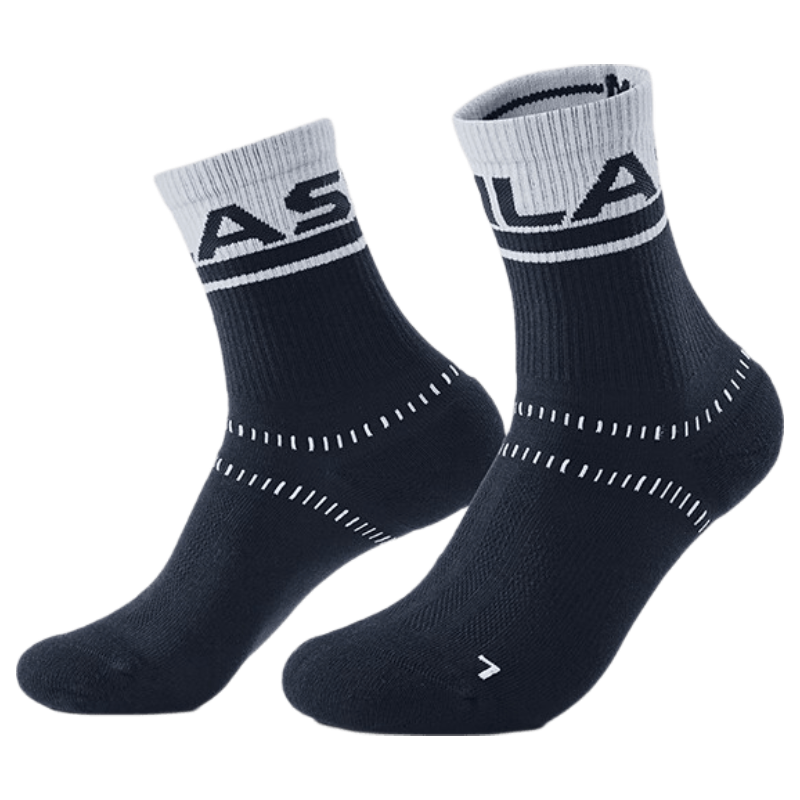 KAILAS Unisex Outdoor Hiking Breathable Mid-Top Sports Socks KH2602002 Navy Blue/Deep Mist Gray M
