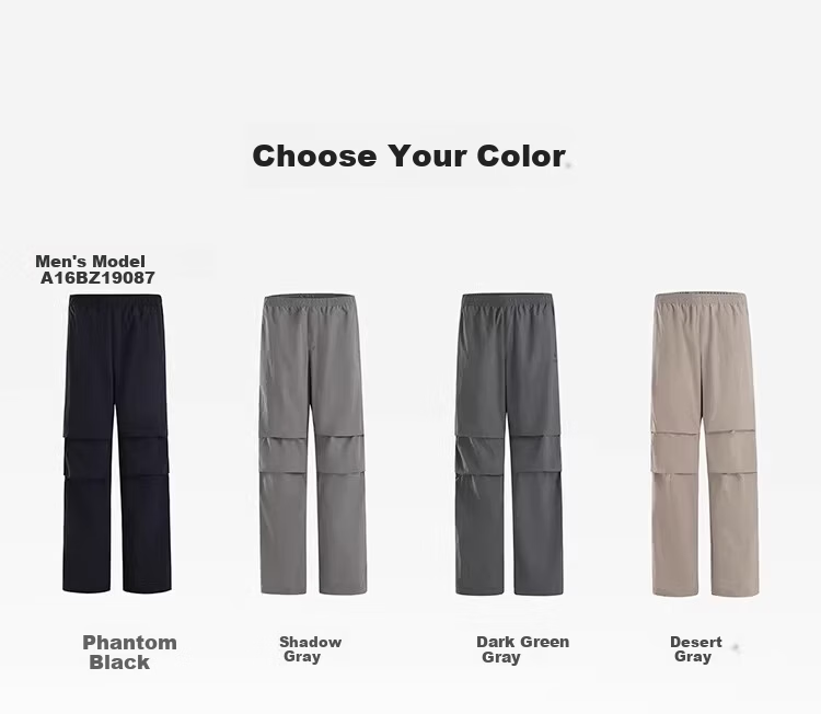 CAMEL [Wang Junkai's Choice] Outdoor Quick-Dry Pants, Spring And Summer Cool Breathable Sun Protection Wide-Leg Trousers, Hiking Paratrooper Pants 16